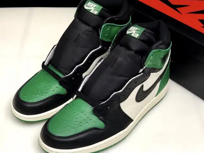 Bmlin Shoes Air Jordan Green NRG 555088-302 High 1 Pine Sail-Black OG 0531